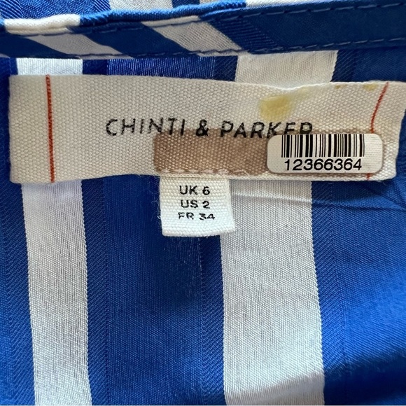 Chinti & Parker stripe parasol woven dress no belt 17627 - Picture 8 of 9